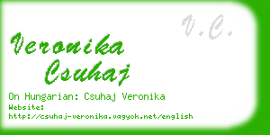 veronika csuhaj business card